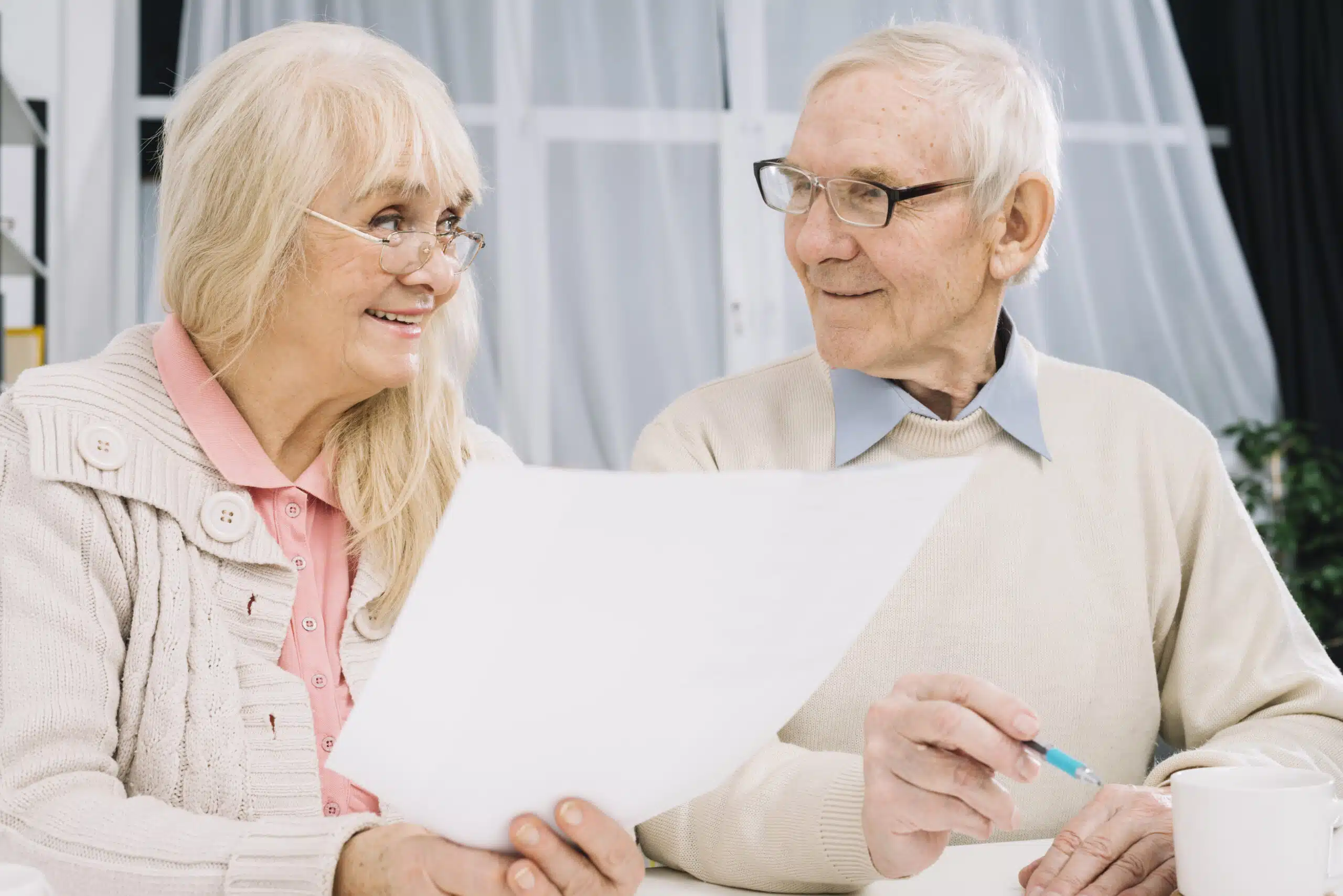 senior-couple-doing-paperwork